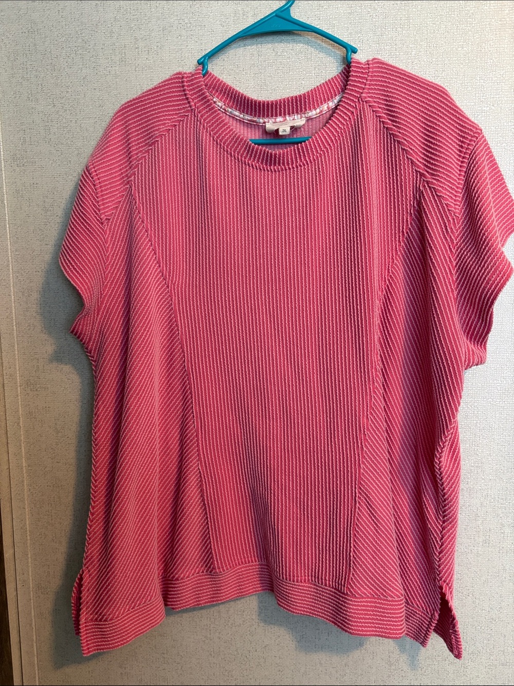 Umgee Ribbed Pink Two-Piece Set - Picture 2 of 4